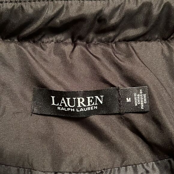 NWT Lauren Ralph Lauren Black Crest Patch Quilted Jacket - Picture 8 of 13